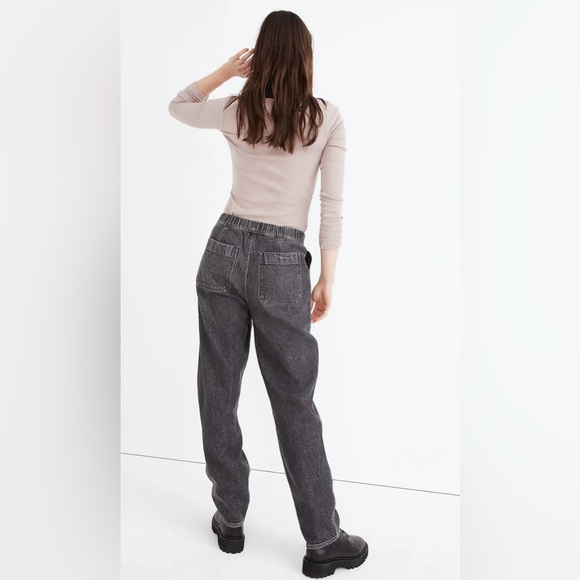 Madewell Sz L Pull-On Relaxed Baggy Jean in Chelford Wash - Picture 3 of 16